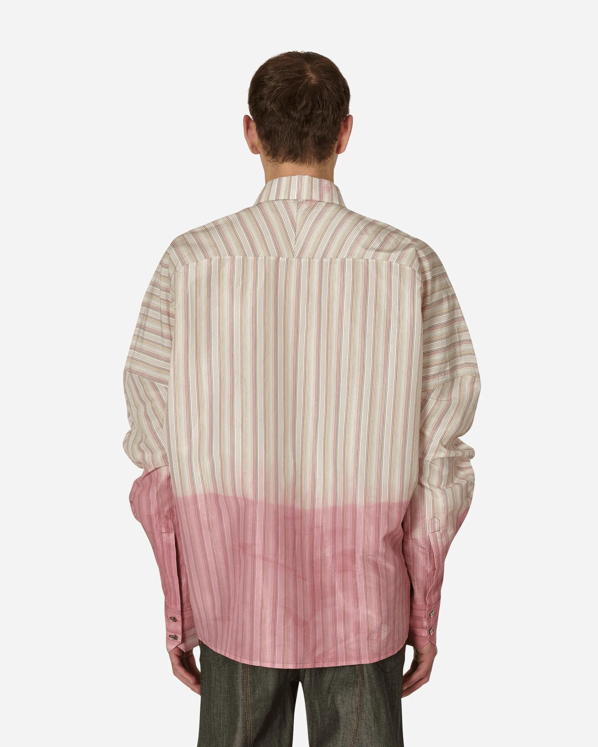 Andrea Dip-Dyed Hem Shirt Beige