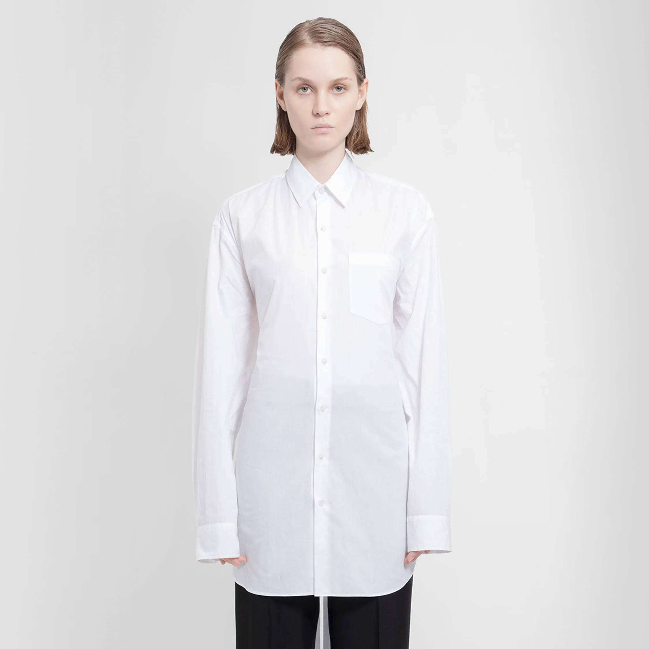 ANN DEMEULEMEESTER WOMAN WHITE SHIRTS