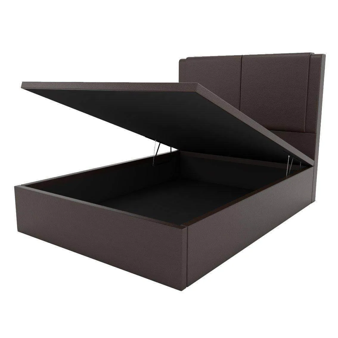 Ashleah Faux Leather Storage Bed