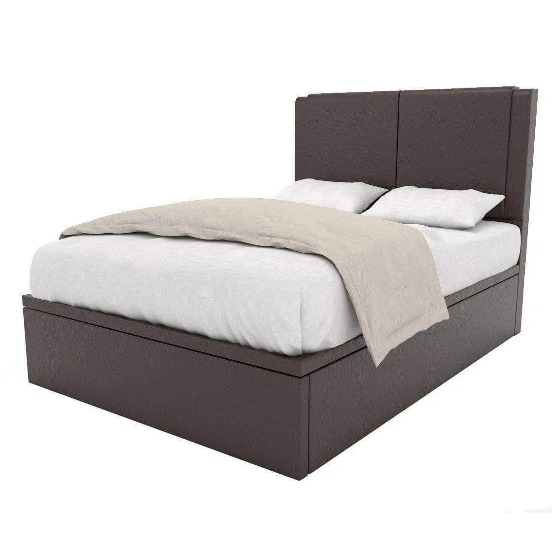 Ashleah Faux Leather Storage Bed