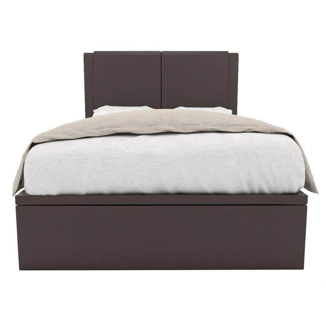 Ashleah Faux Leather Storage Bed