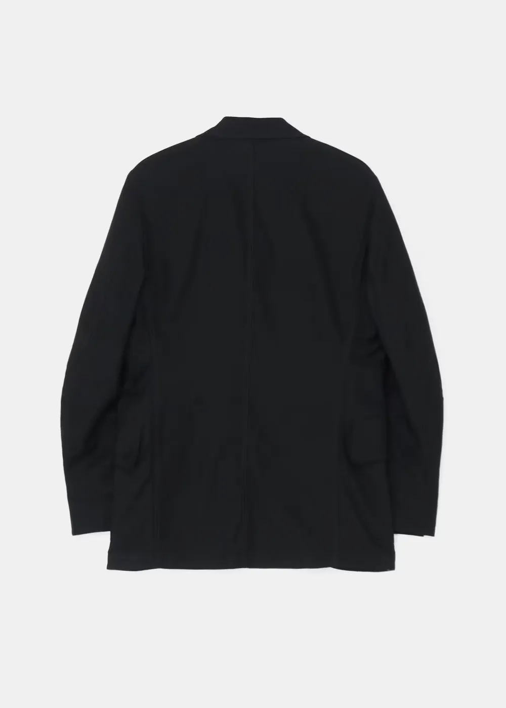 Black 4-Button Twill Jacket