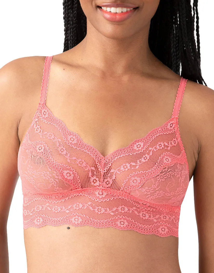 b.tempt'd by Wacoal Lace Kiss Bralette Bra Tea Rose 910182