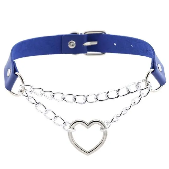 Chained Valentine Choker (15 Colors)