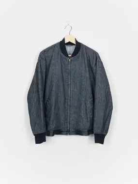 Comme des Garçons Homme 1995 Leather-Trim Denim Bomber