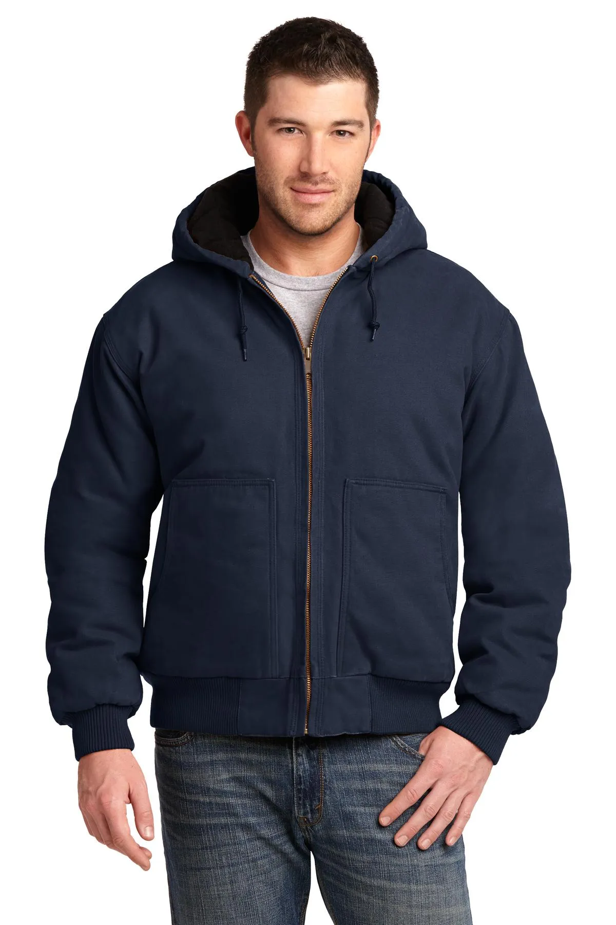 CornerStone Washed Duck Cloth Insulated Hooded Work Jacket