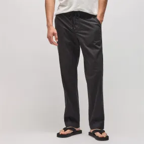 Cotton Linen Work Pant - Black