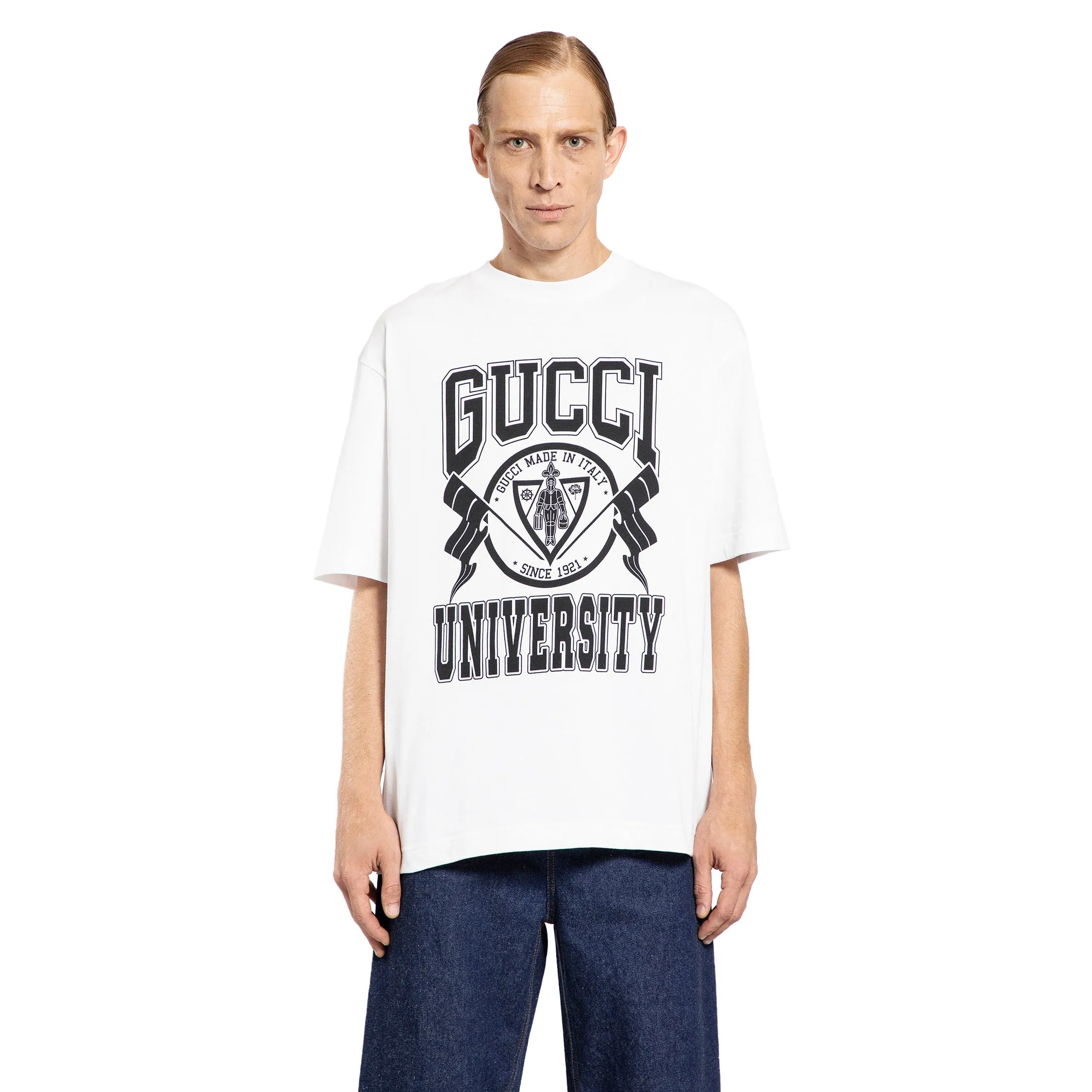 GUCCI MAN WHITE T-SHIRTS & TANK TOPS