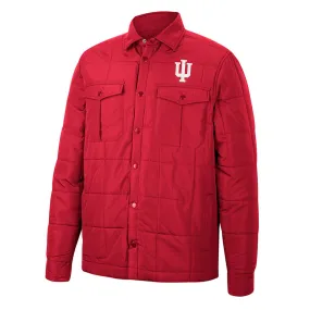 Indiana Hoosiers Button Front Quilted Barn Jacket