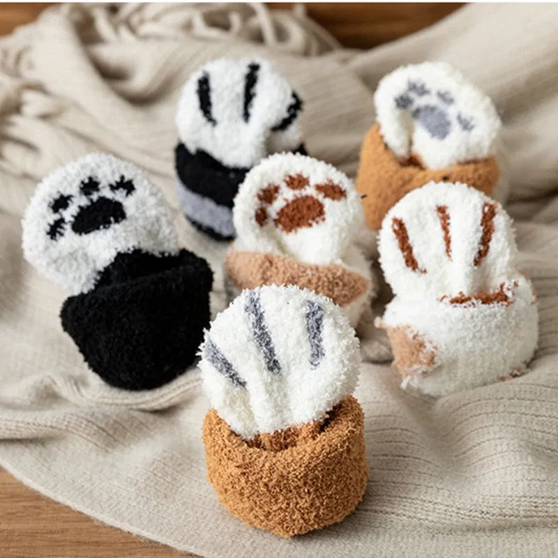 Kawaii Animal Paw Socks