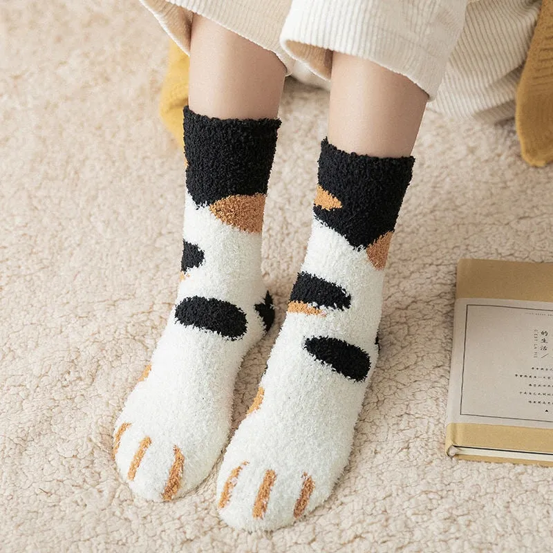 Kawaii Animal Paw Socks