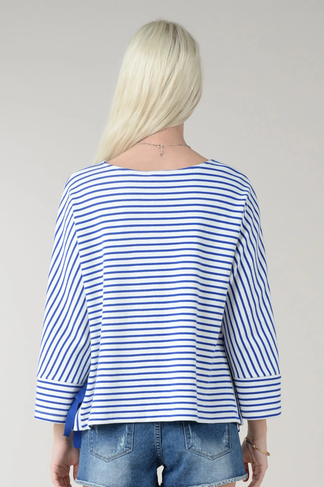 Molly Bracken Marine Stripe Slogan Top