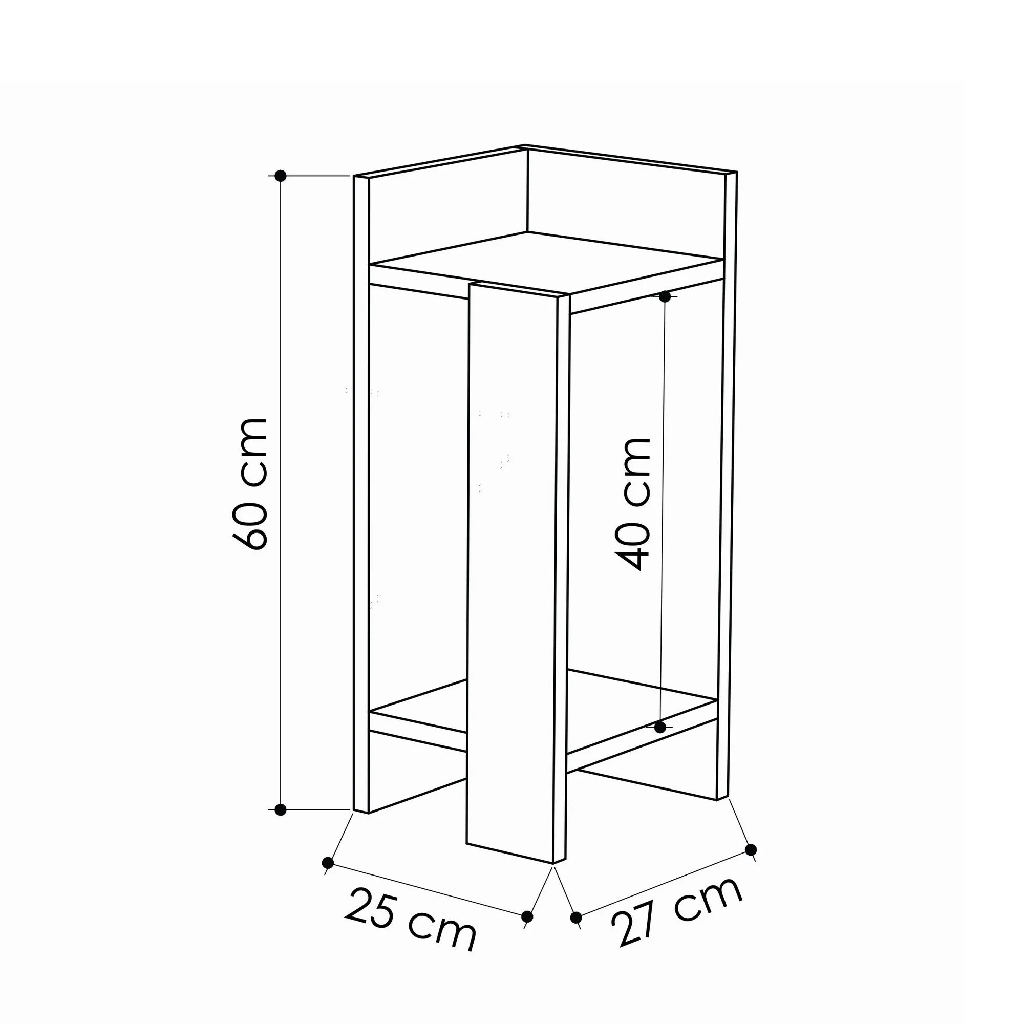 Nightstand Elos Right - Light Mocha