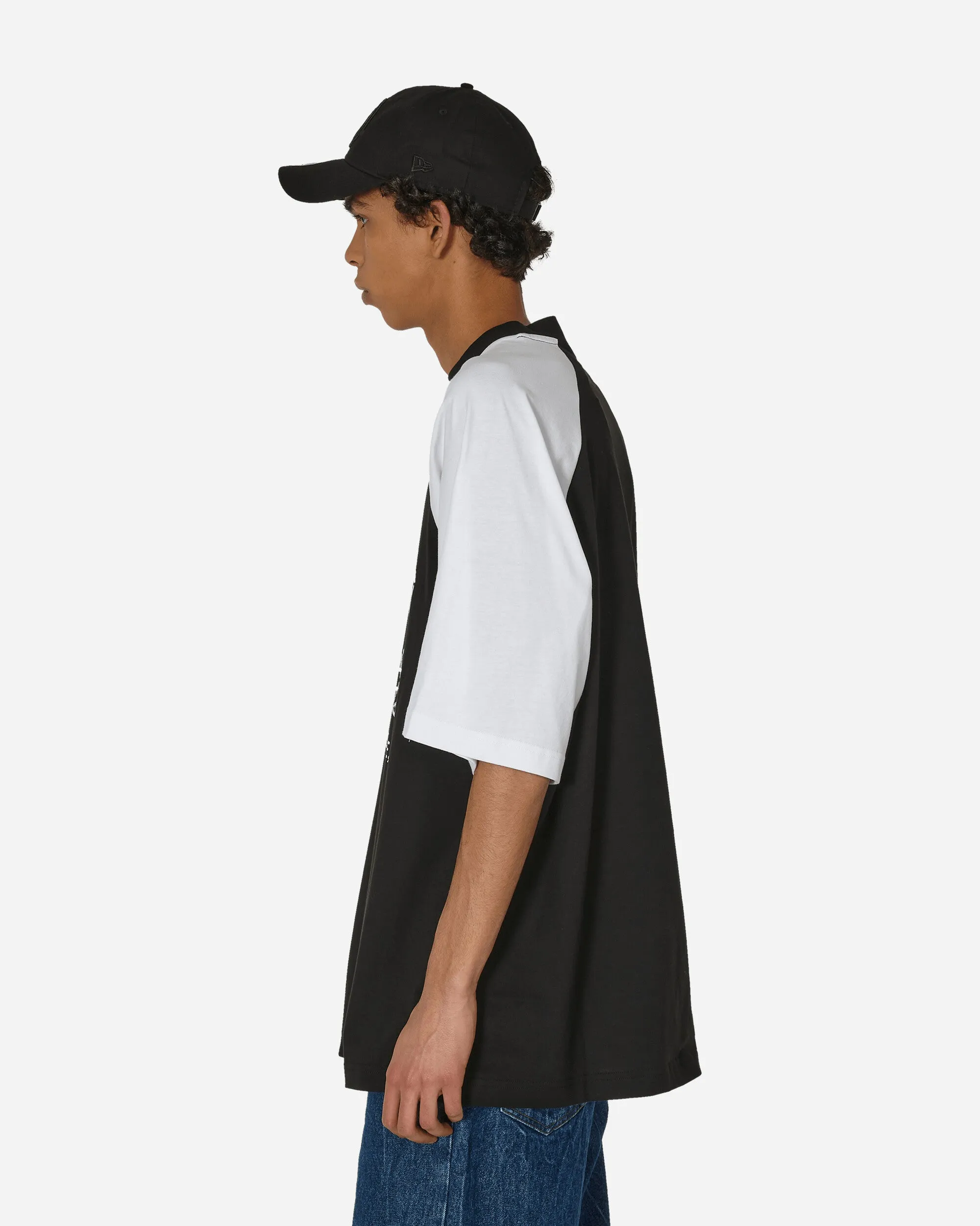 Oversize Logo Raglan T-Shirt Black / White