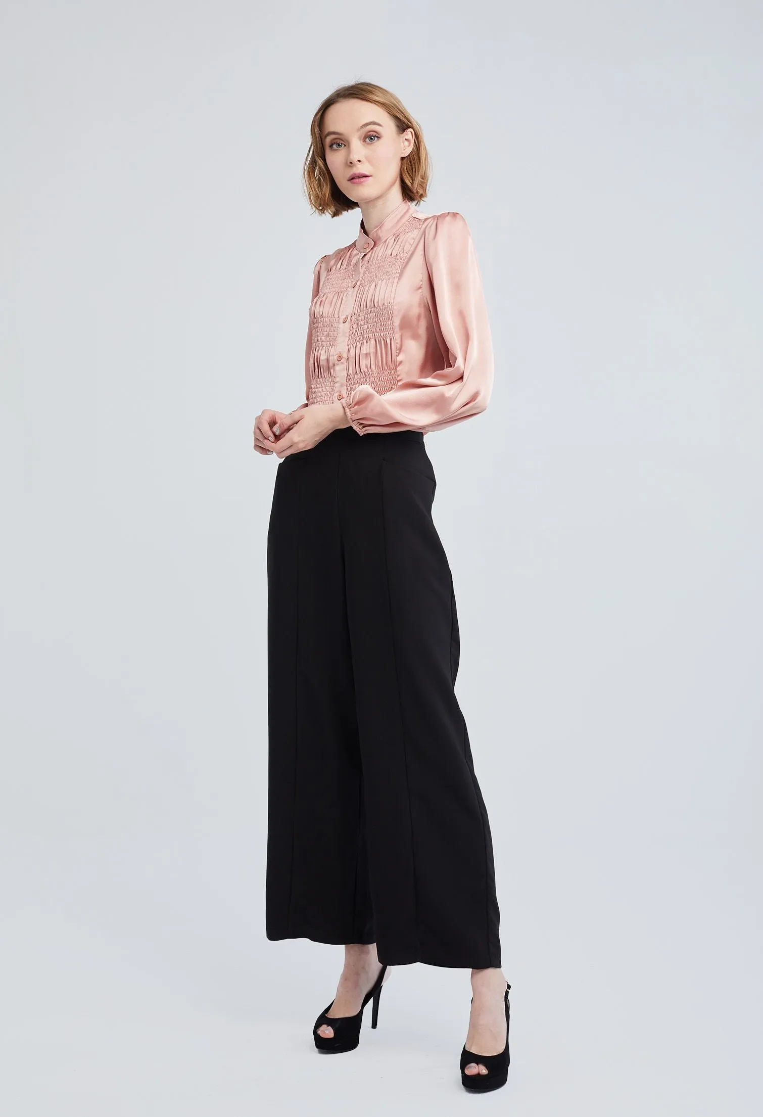 Slit Pocket Wide Legs Pants