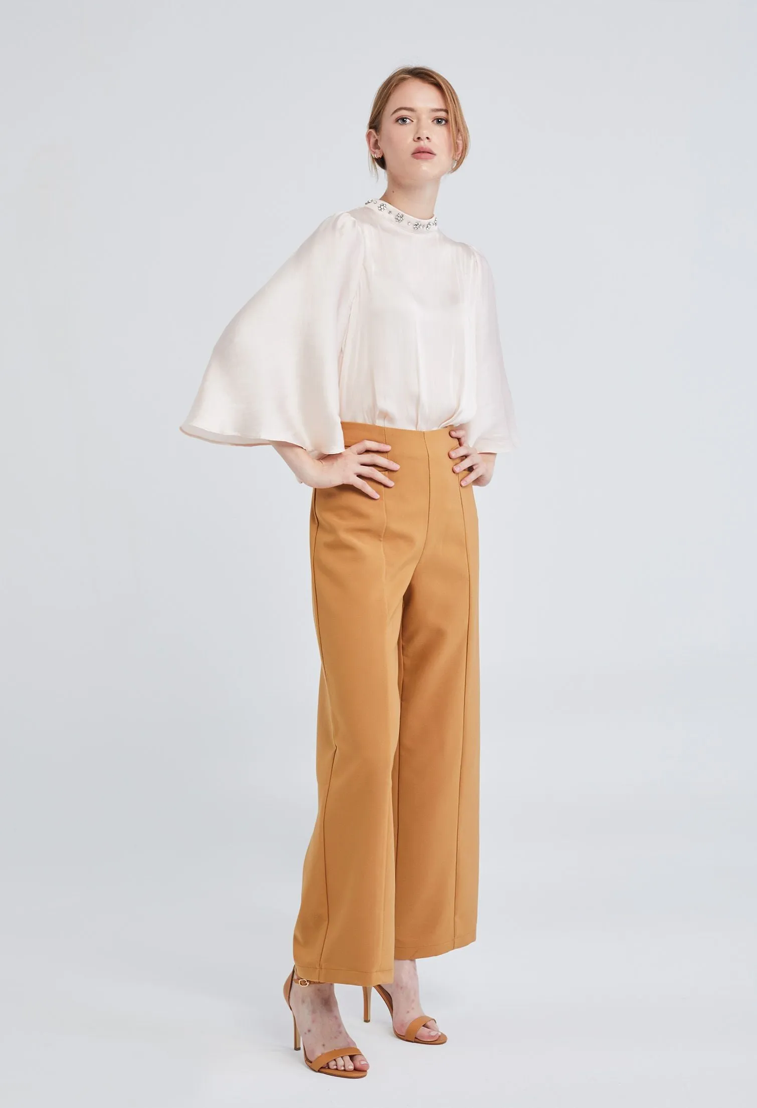 Slit Pocket Wide Legs Pants