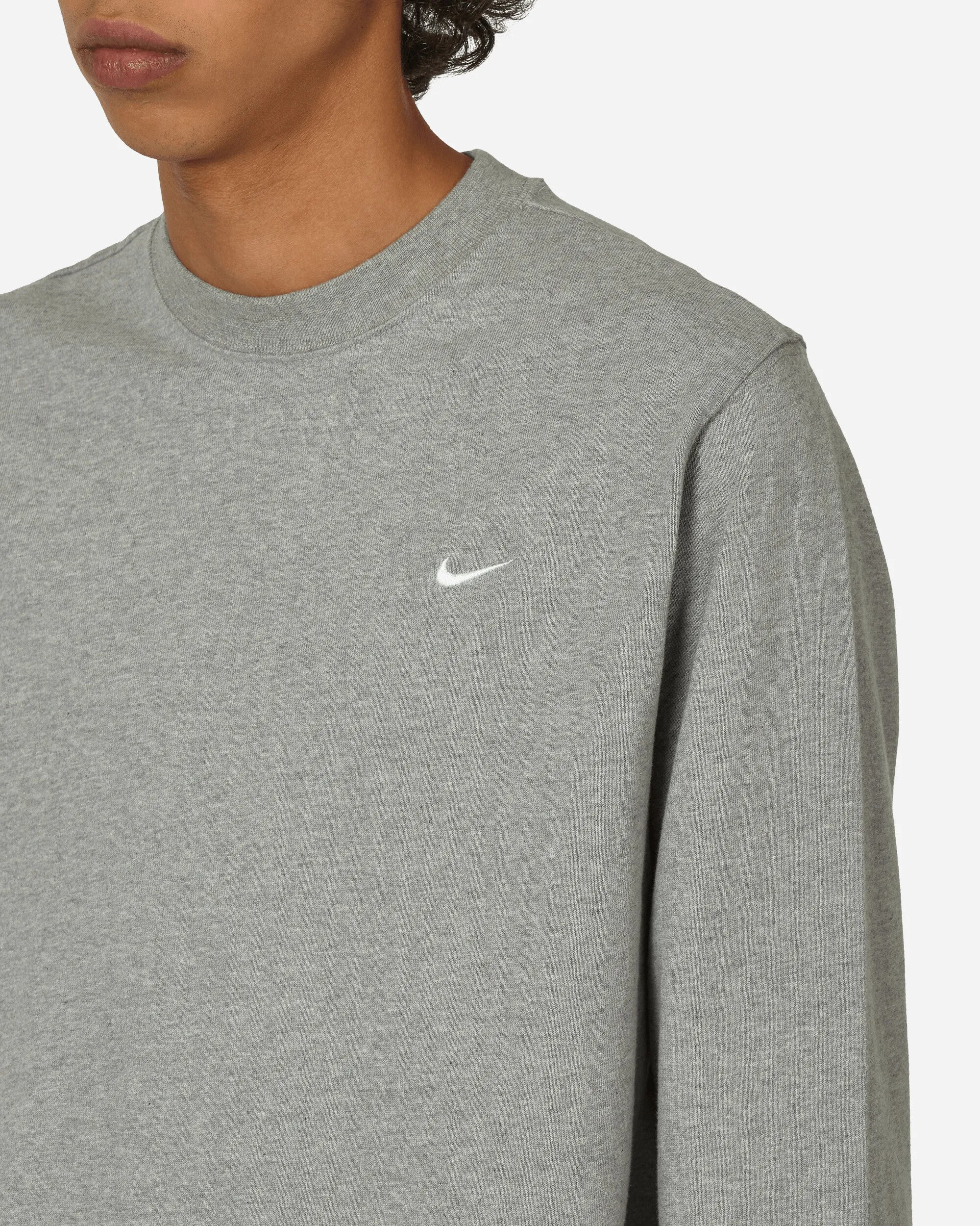 Solo Swoosh Longsleeve T-Shirt Dark Grey Heather